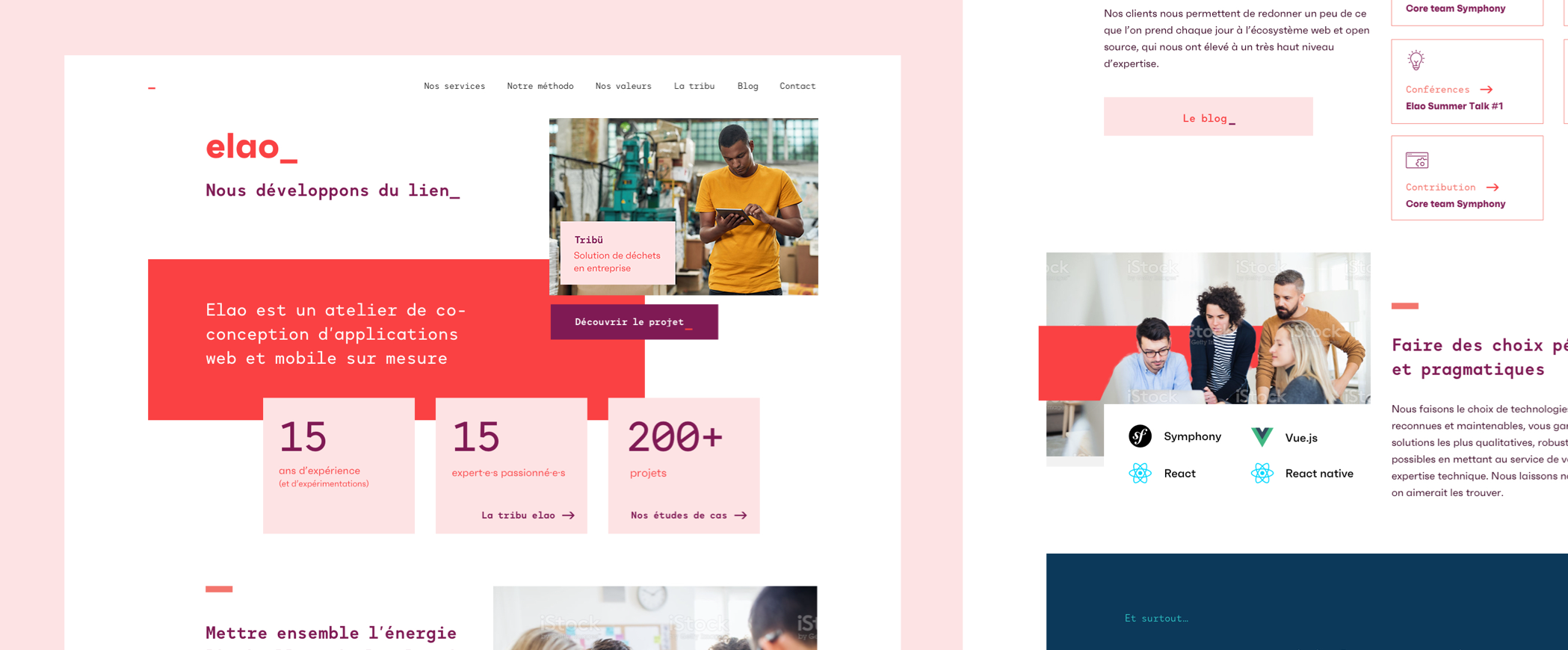 thumb project elao website